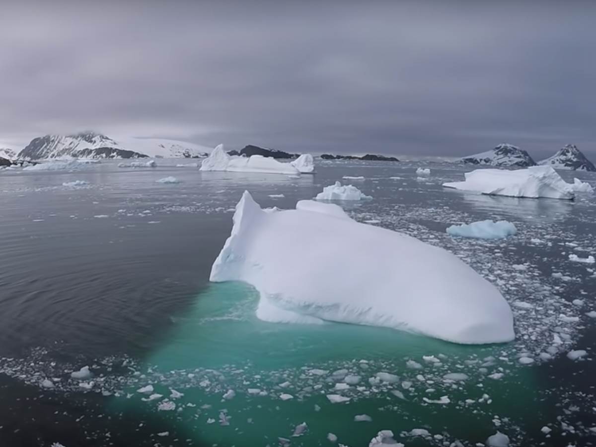  led na antarktiku 