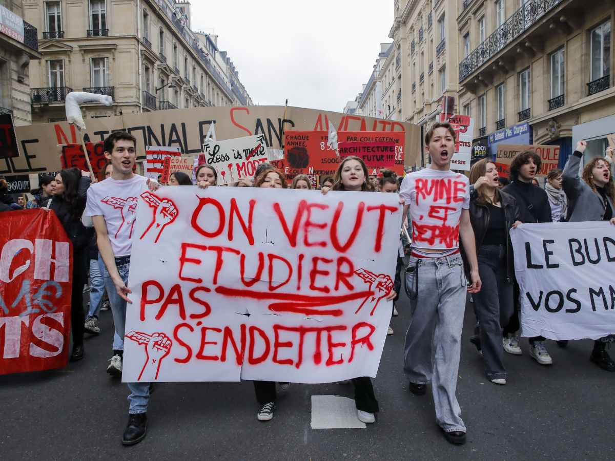  Francuska, studenti, protest 