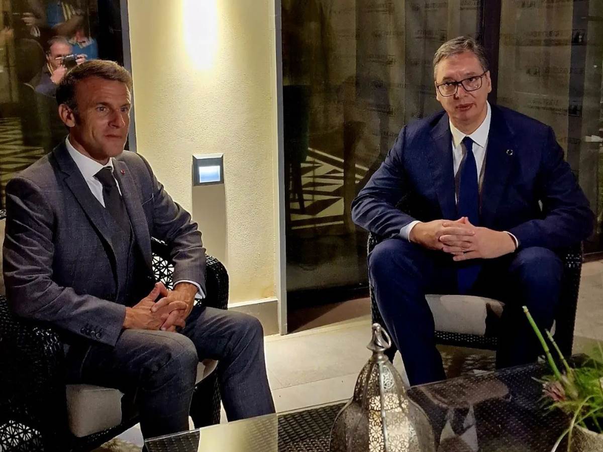 Emanuel Makron, Aleksandar Vučić Emanuel Makron, Aleksandar Vučić