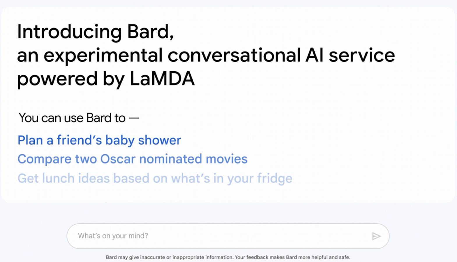 google bard google bard