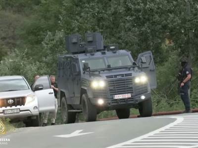 Pripadnici takozvane Kosovske policije patroliraju u okolini manastira Banjska (8).jpg Pripadnici takozvane Kosovske policije patroliraju u okolini manastira Banjska (8).jpg